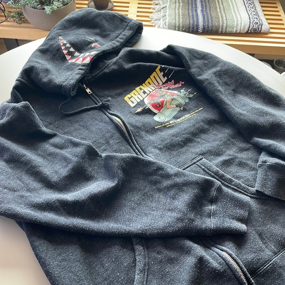 Grenade Gloves Grey Hoodie